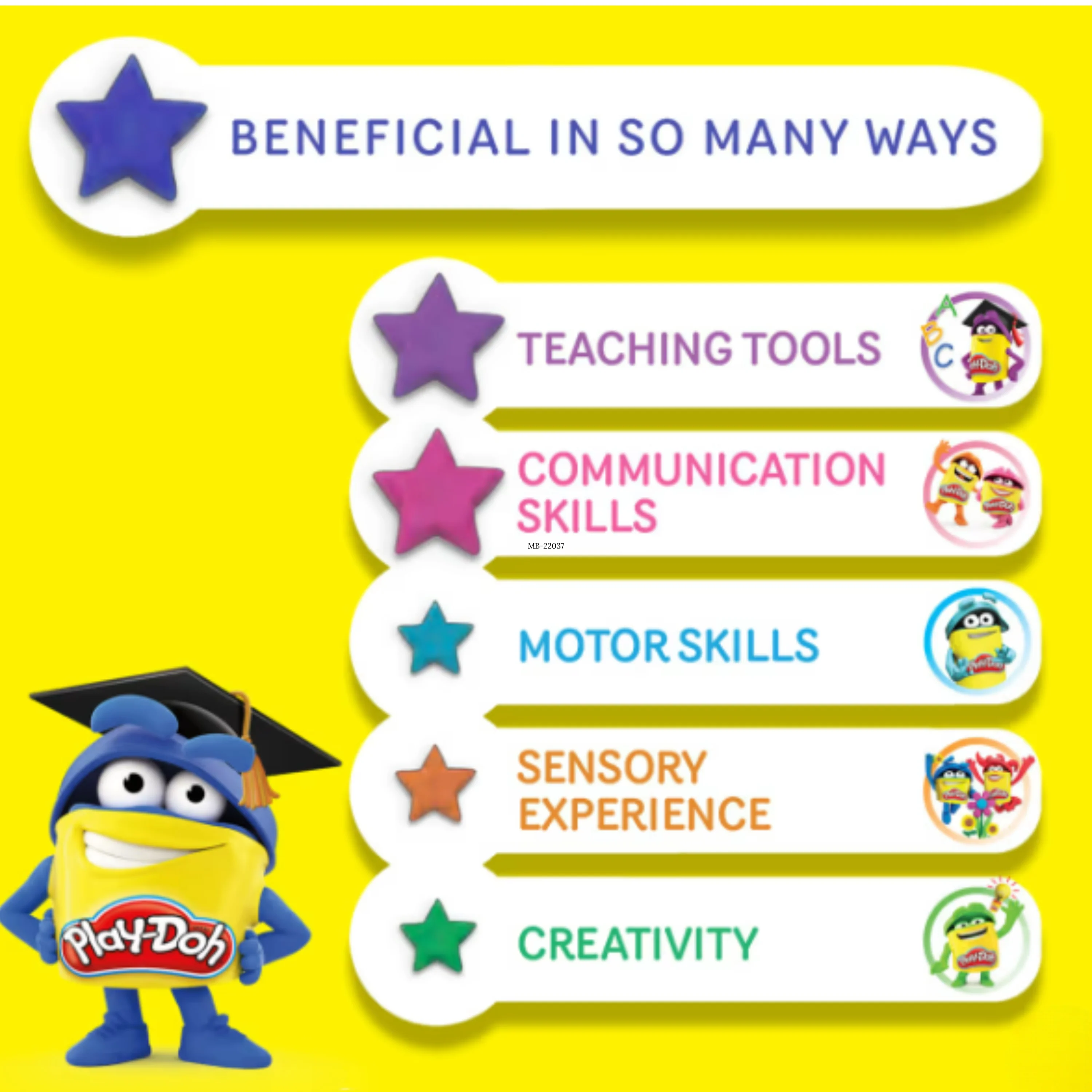 Play-Doh Mini Dough Classroom Pack – 10 Individual Tubs for Ages 2+ - Image 5