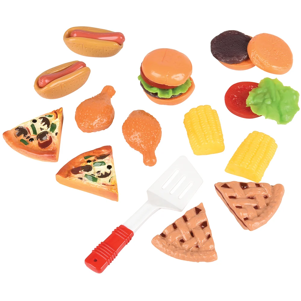 23-Piece Pretend Picnic Food Set | Durable Vinyl Play Food - Image 3
