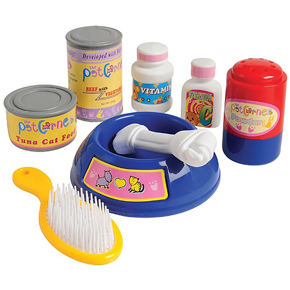 Play Vet Combo Set | 31-Piece Kids Veterinary Pretend Play Kit with Plush Dog, Cat, Pet Scale & Vet Coat - Image 8