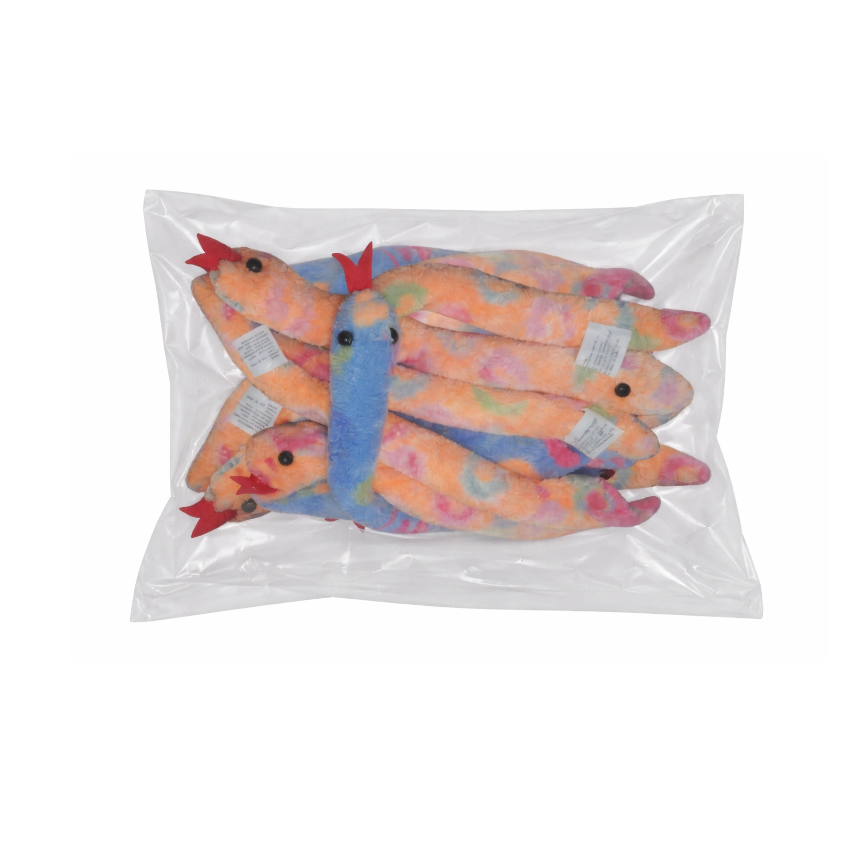 Plush Sensory Rainbow Swirl Snakes - Set of 12 - Image 2