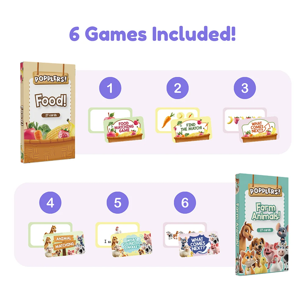 Ms. Brandi’s Popplers Matching Game | First Words Fidget Fun 54-Piece Set - Image 7