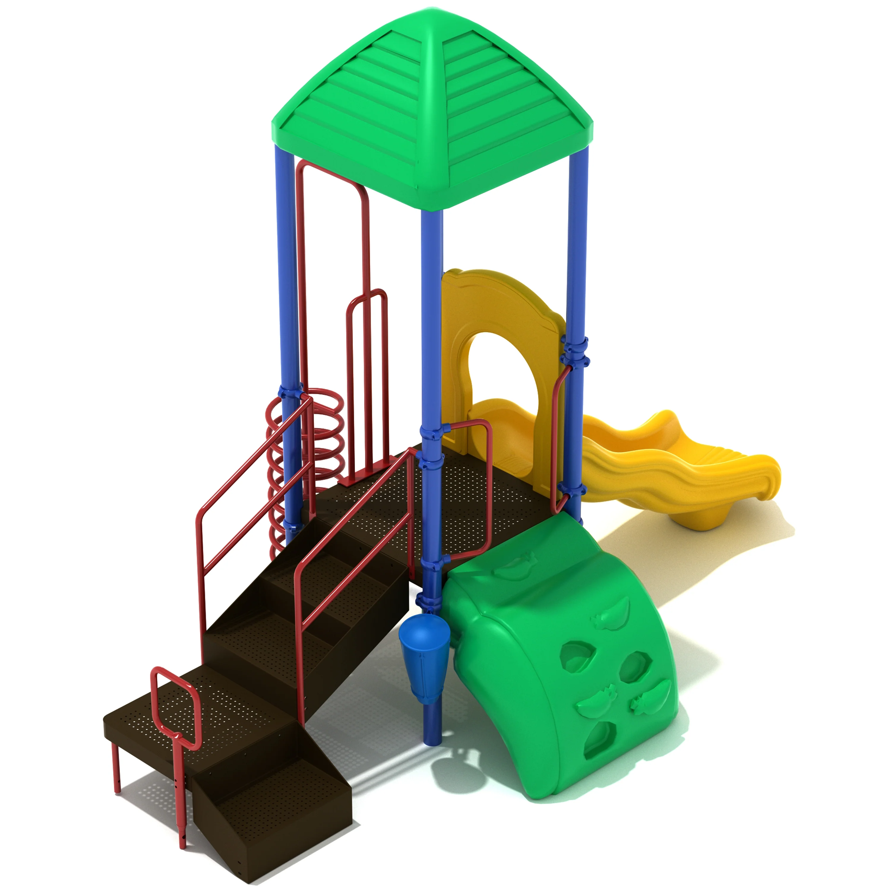 Port Liberty ADA-Compliant Playground Structure | 36" High Platform with Slide, Climbers & Drum Panel for Ages 2–12 - Image 2