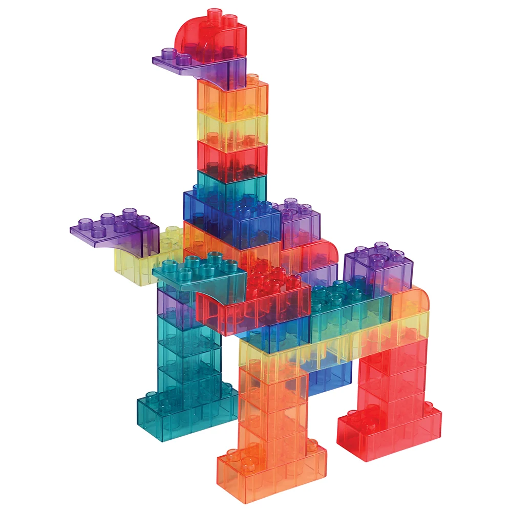 Preschool Size Transparent Building Bricks - Image 5