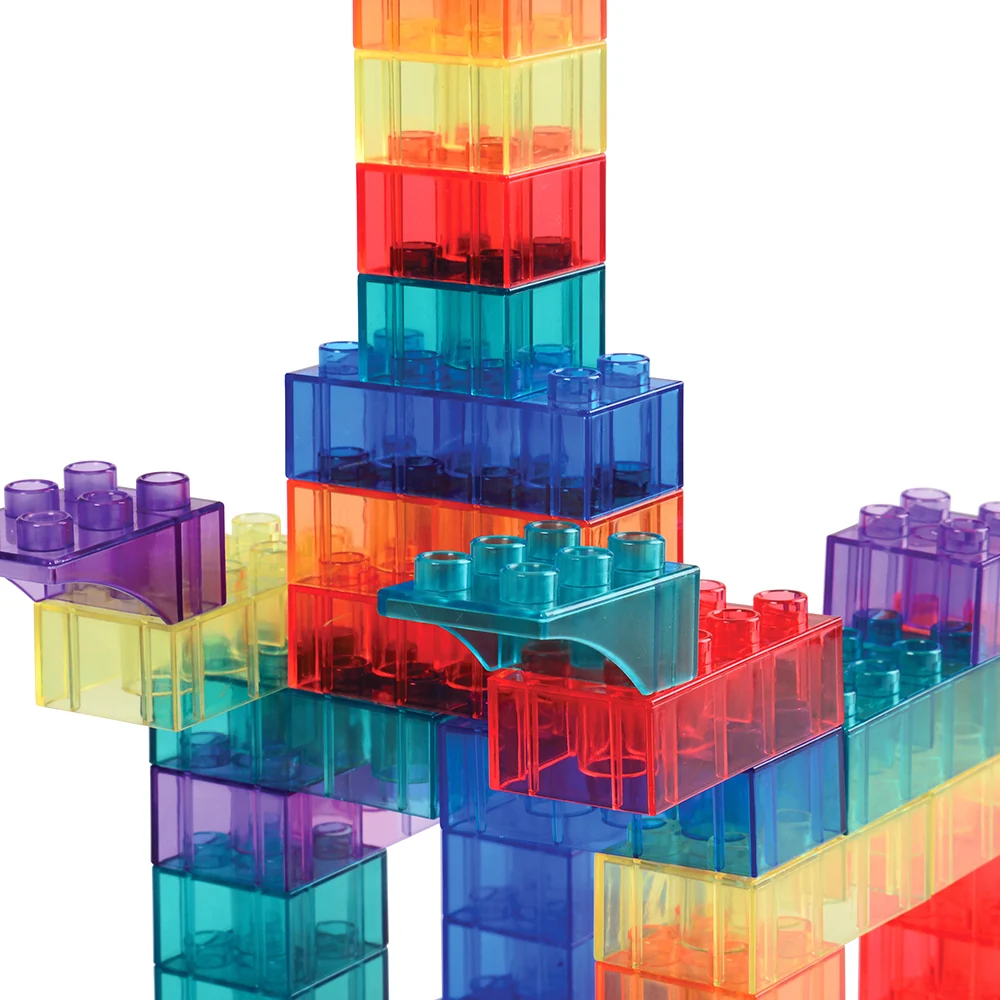 Preschool Size Transparent Building Bricks - Image 8