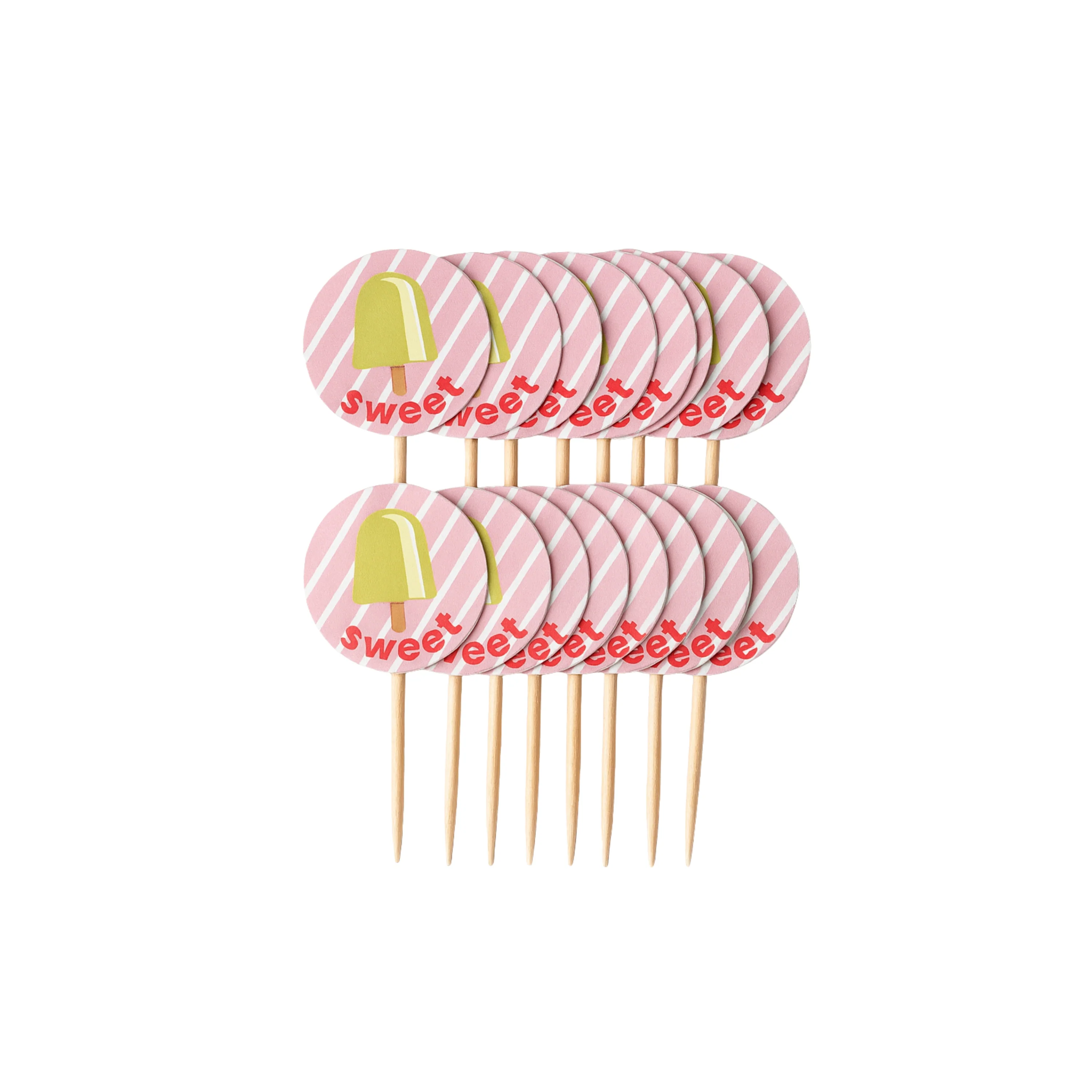 Pretend Baking & Craft Cupcake Liner & Pick Set – 24 Pack - Image 4