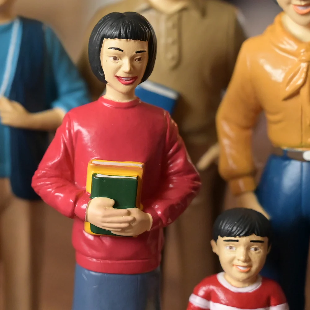 Asian Pretend Play Vinyl Family Figurines | 8 Piece Set - Image 13