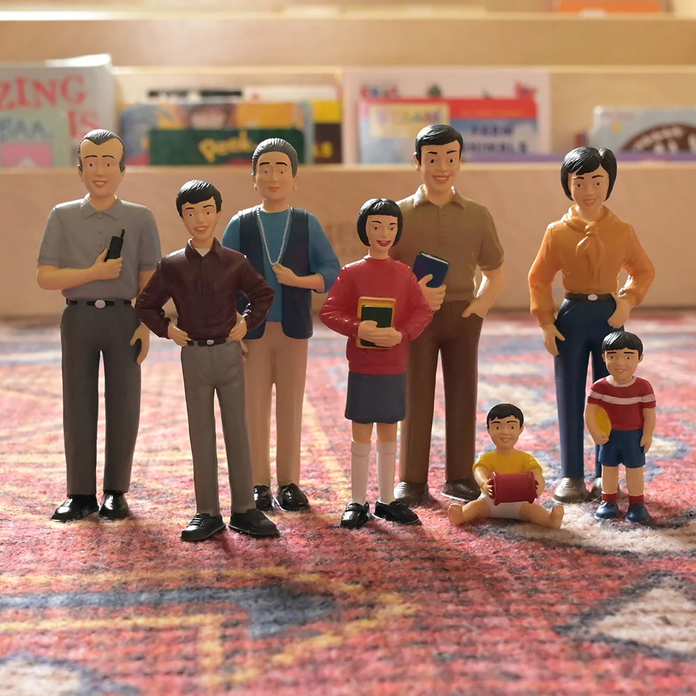 Asian Pretend Play Vinyl Family Figurines | 8 Piece Set - Image 4
