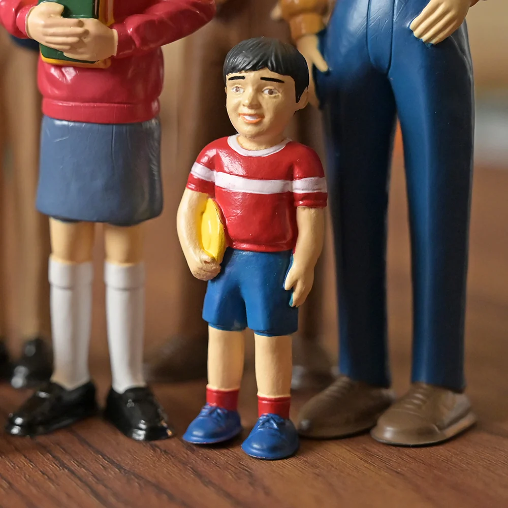 Asian Pretend Play Vinyl Family Figurines | 8 Piece Set - Image 7