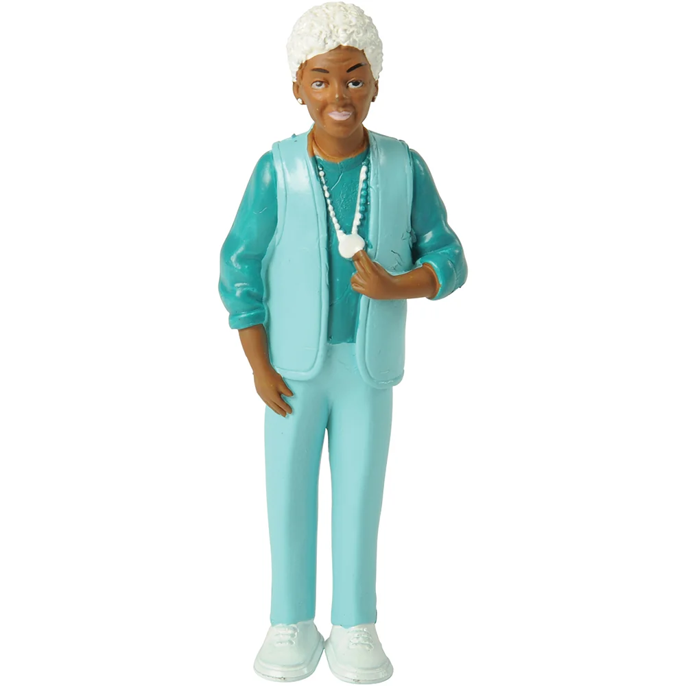 Pretend Play Family African American Grandma Individual Figure