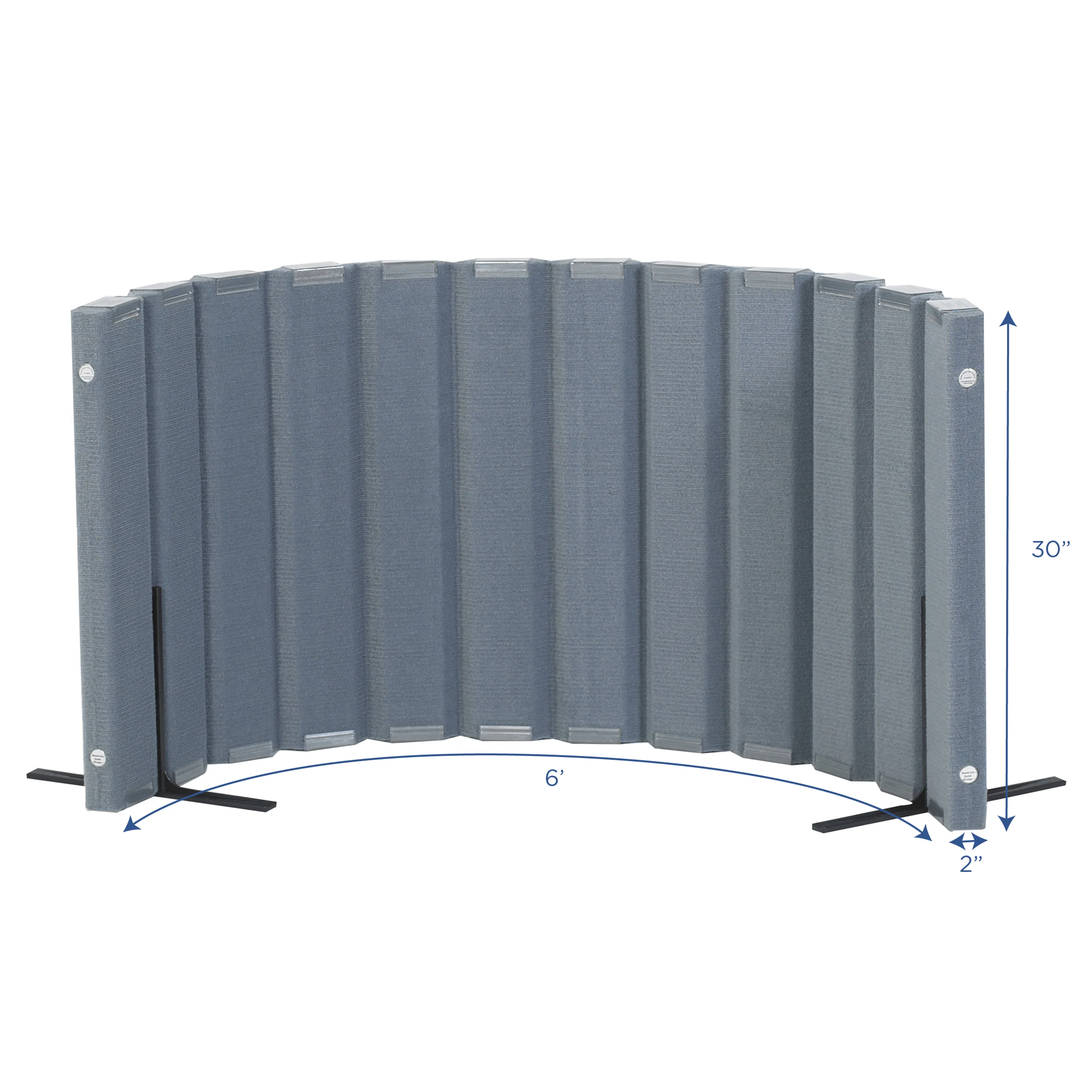 Quiet Divider® with Sound Sponge® | 30" x 6' Acoustic Classroom Partition Wall - Image 2