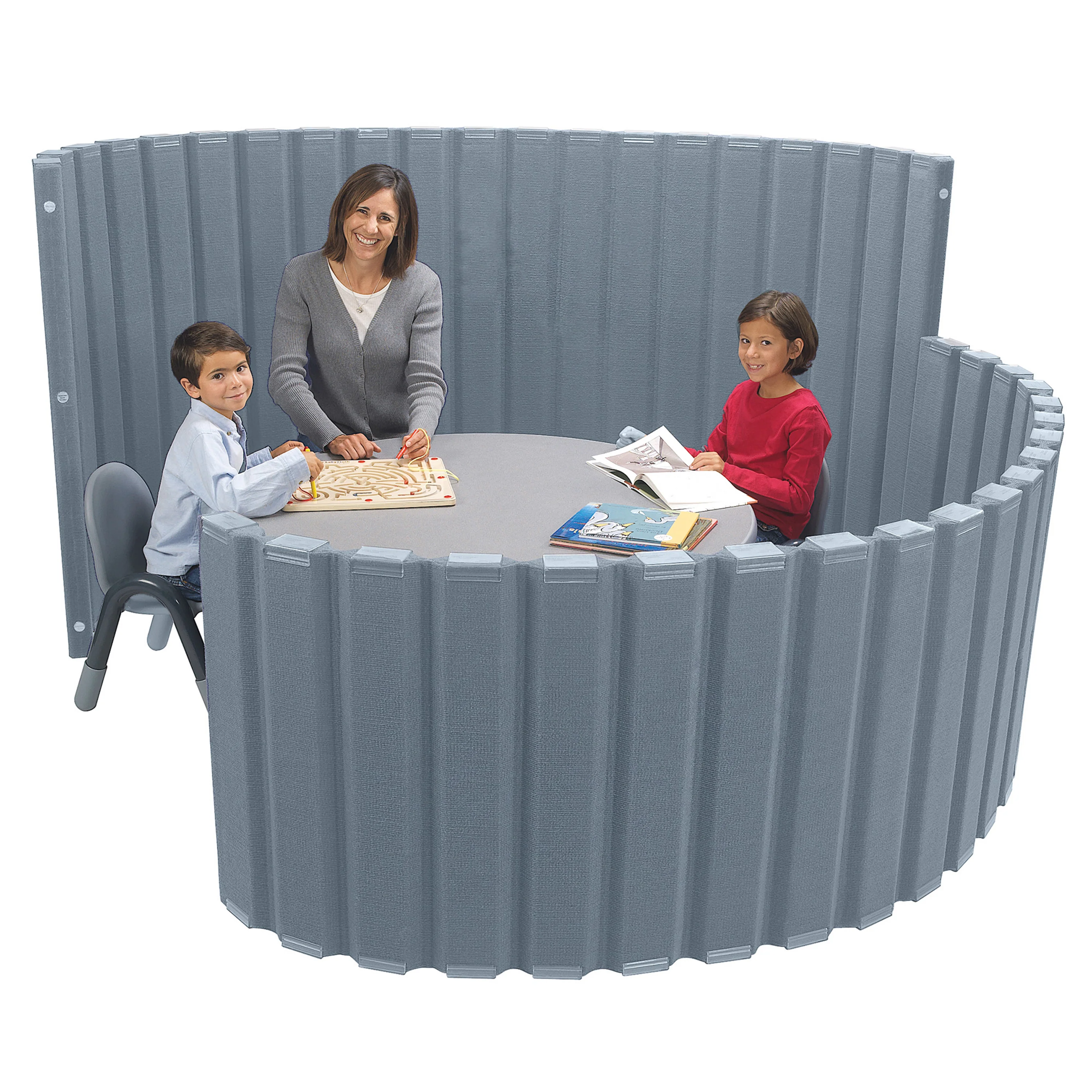Quiet Divider® with Sound Sponge® | 30" x 6' Acoustic Classroom Partition Wall - Image 5