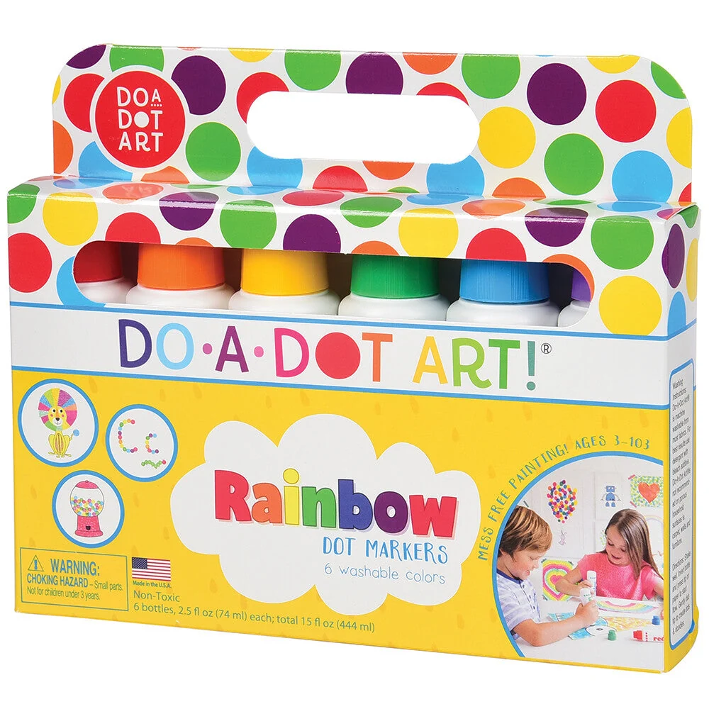 Rainbow Do-A-Dot Markers - 6 Pack - Image 3