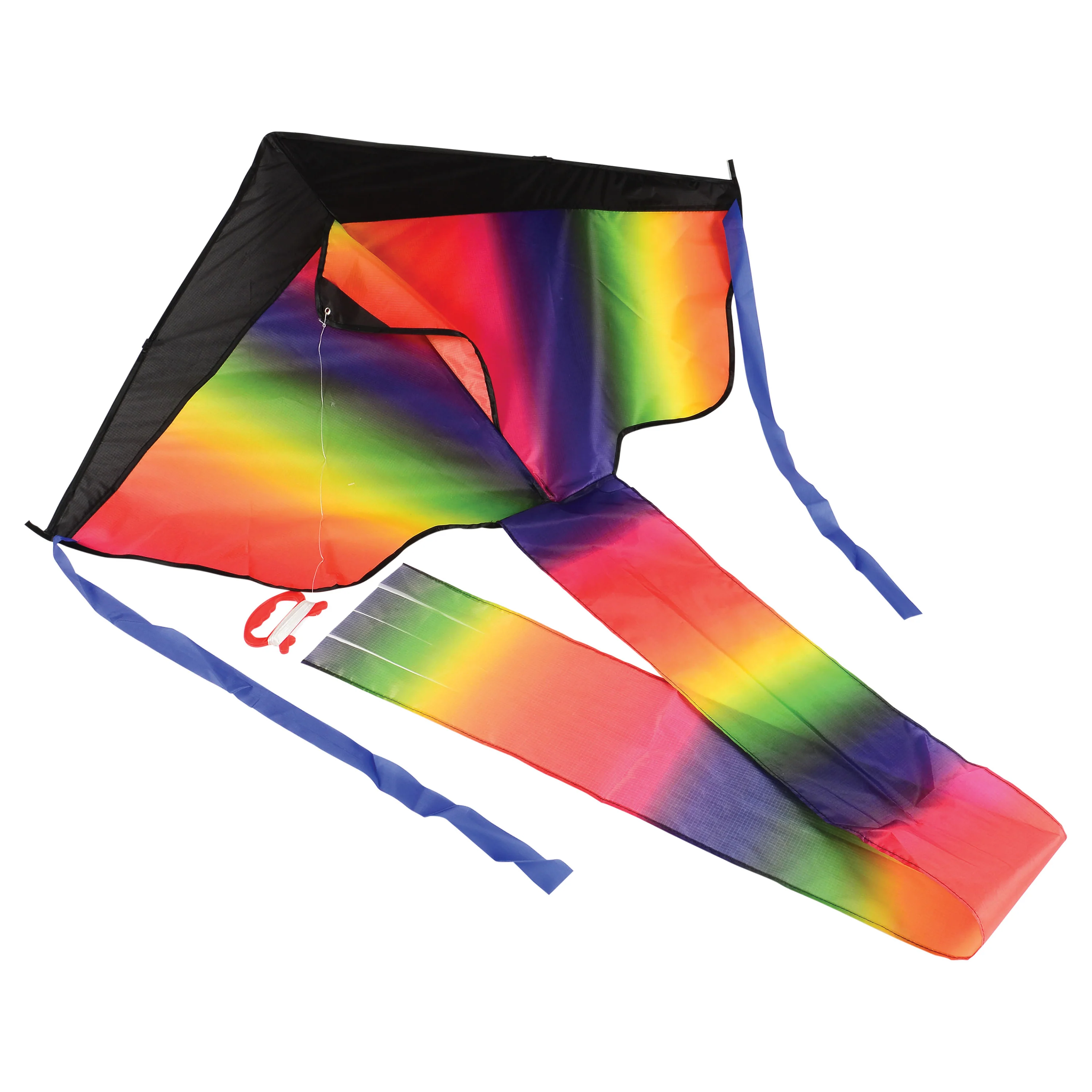 Rainbow Dragon Tail Kite | Easy-Fly Nylon Kite with 41" Wingspan - Image 4