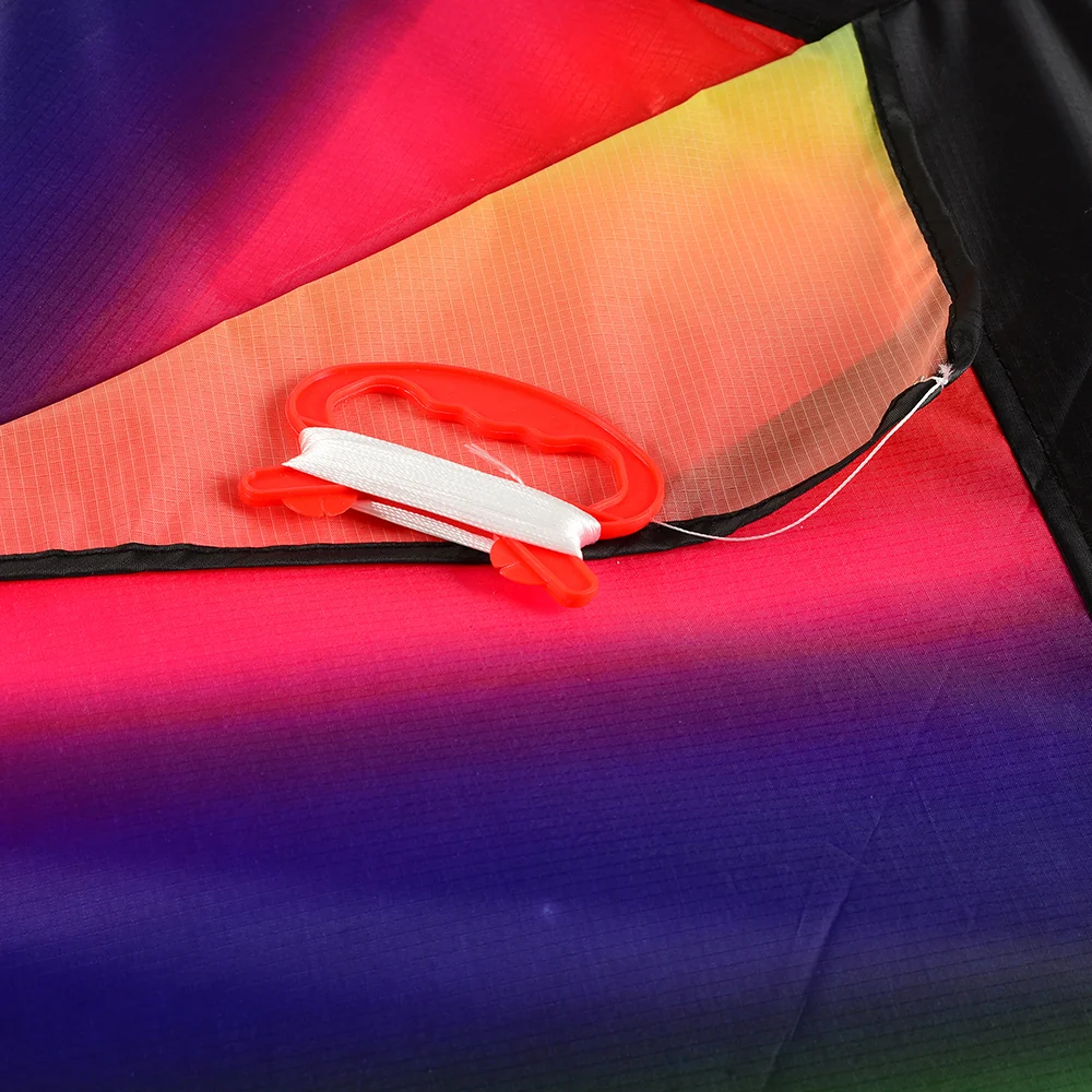 Rainbow Dragon Tail Kite | Easy-Fly Nylon Kite with 41" Wingspan - Image 8