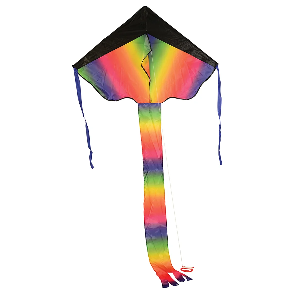 Rainbow Dragon Tail Kite | Easy-Fly Nylon Kite with 41" Wingspan - Image 9
