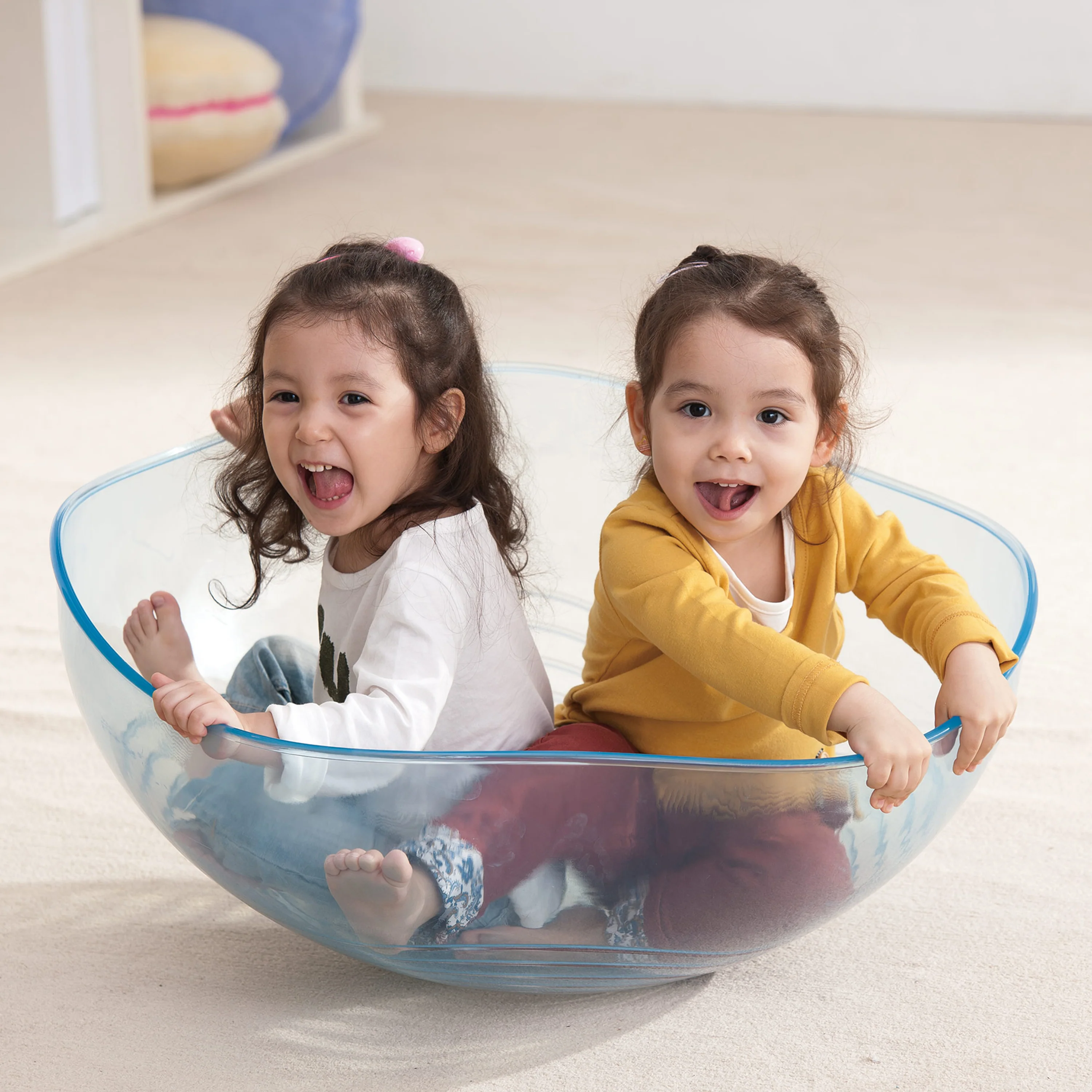 Rocking Balance Bowl | Sensory Movement & Balance Bowl with Rippled Interior - Image 11
