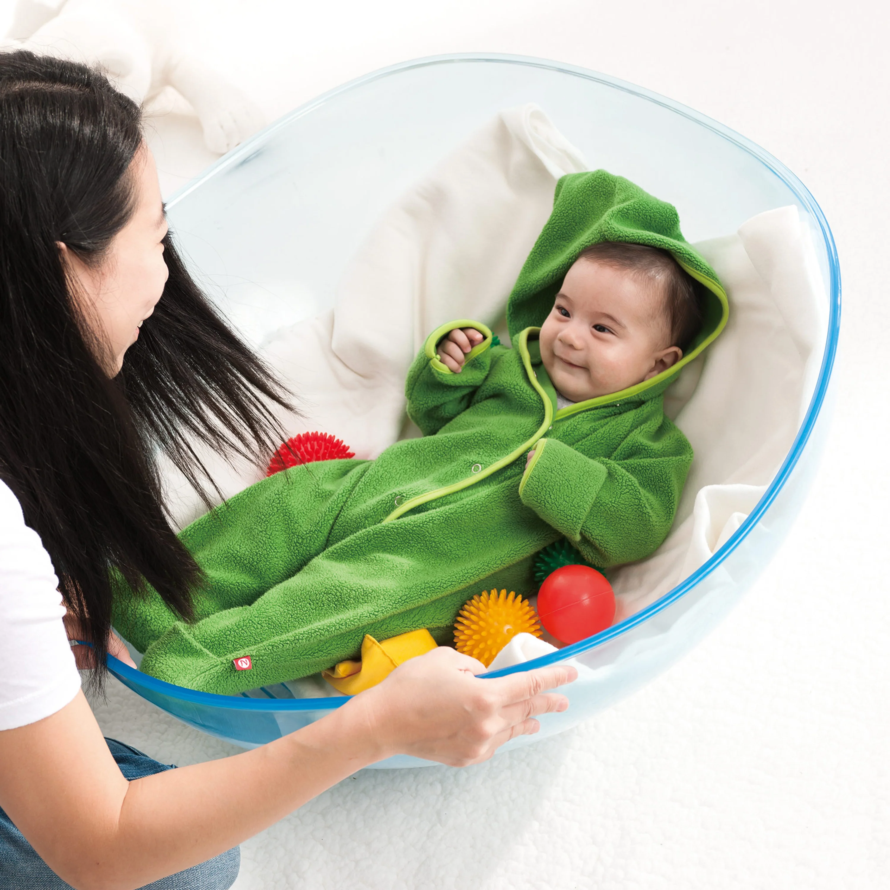 Rocking Balance Bowl | Sensory Movement & Balance Bowl with Rippled Interior - Image 12