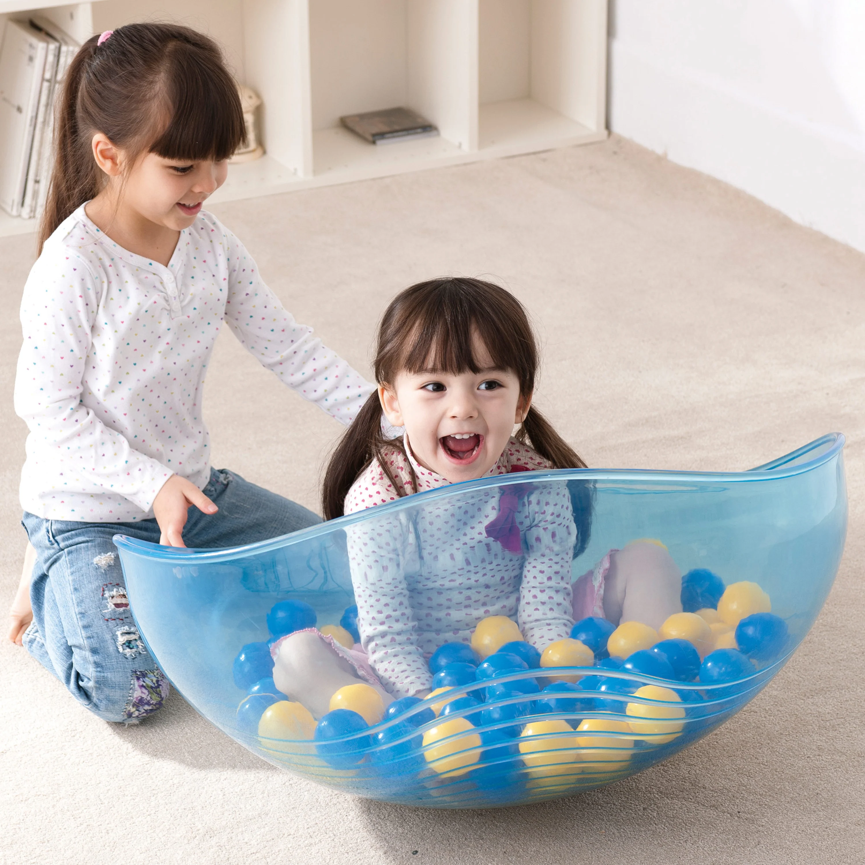 Rocking Balance Bowl | Sensory Movement & Balance Bowl with Rippled Interior - Image 13