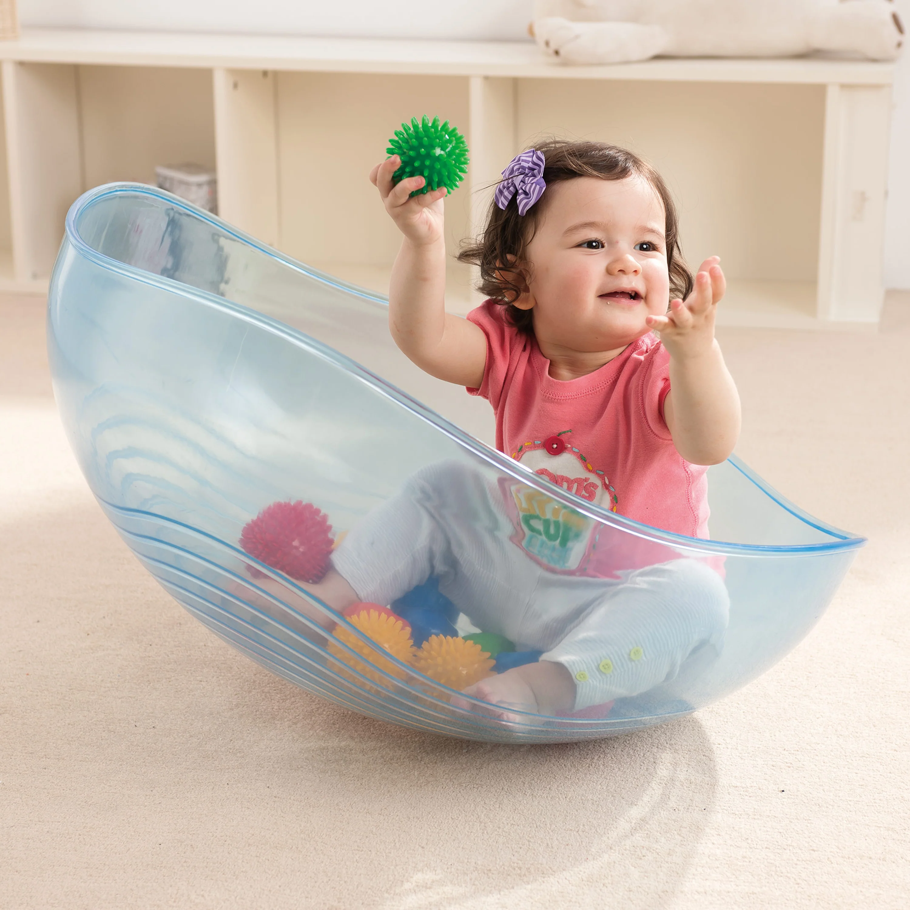 Rocking Balance Bowl | Sensory Movement & Balance Bowl with Rippled Interior - Image 14