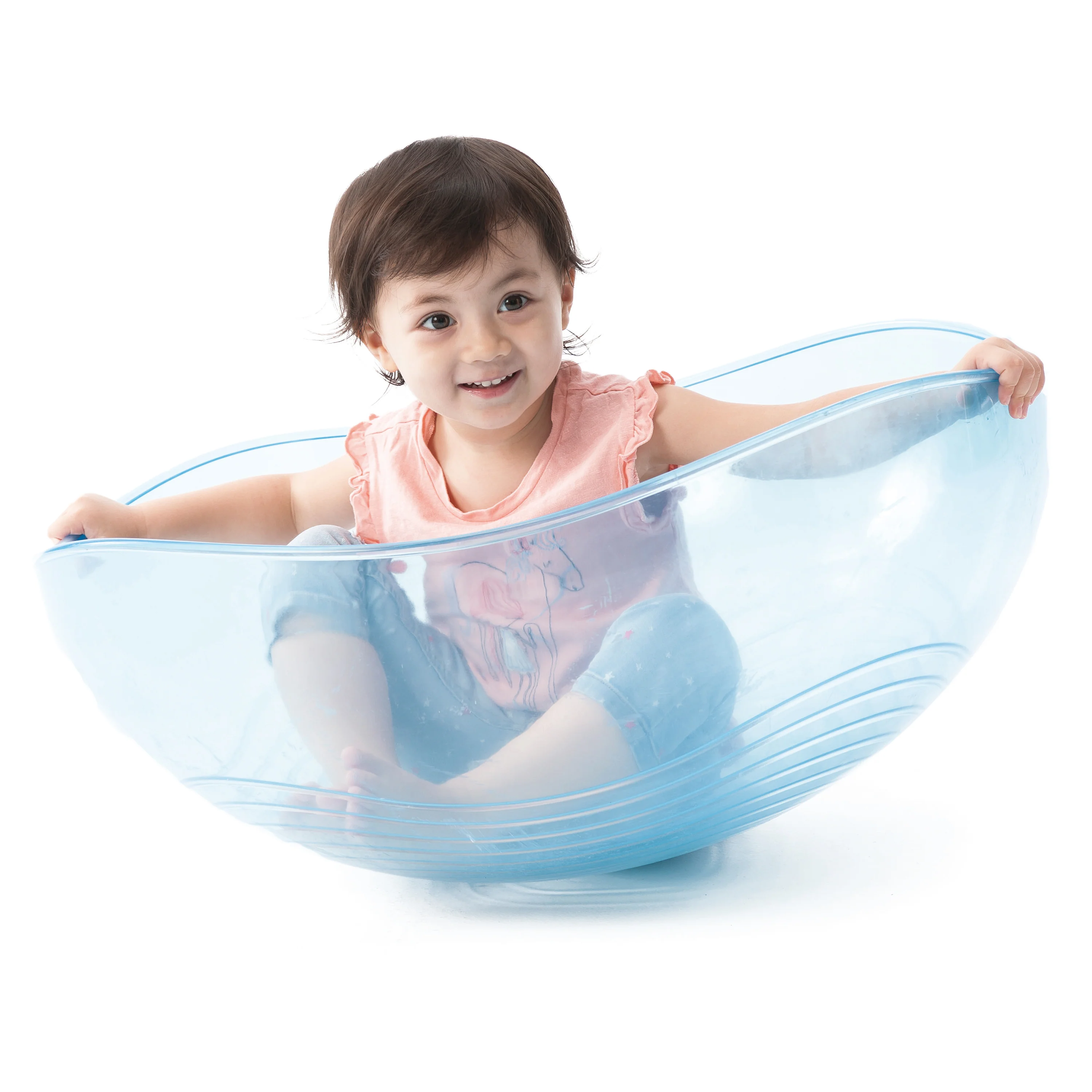 Rocking Balance Bowl | Sensory Movement & Balance Bowl with Rippled Interior - Image 2
