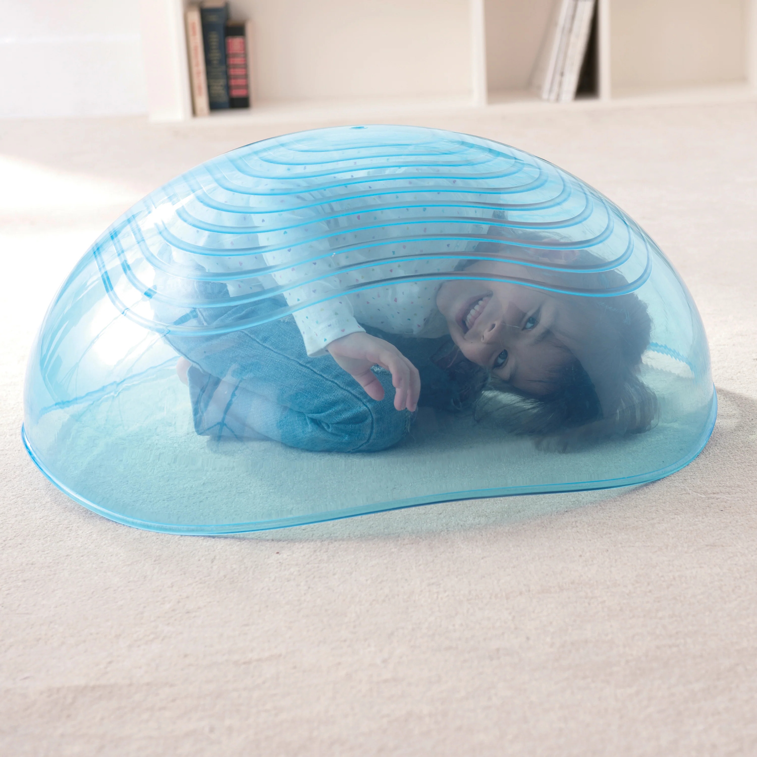 Rocking Balance Bowl | Sensory Movement & Balance Bowl with Rippled Interior - Image 5