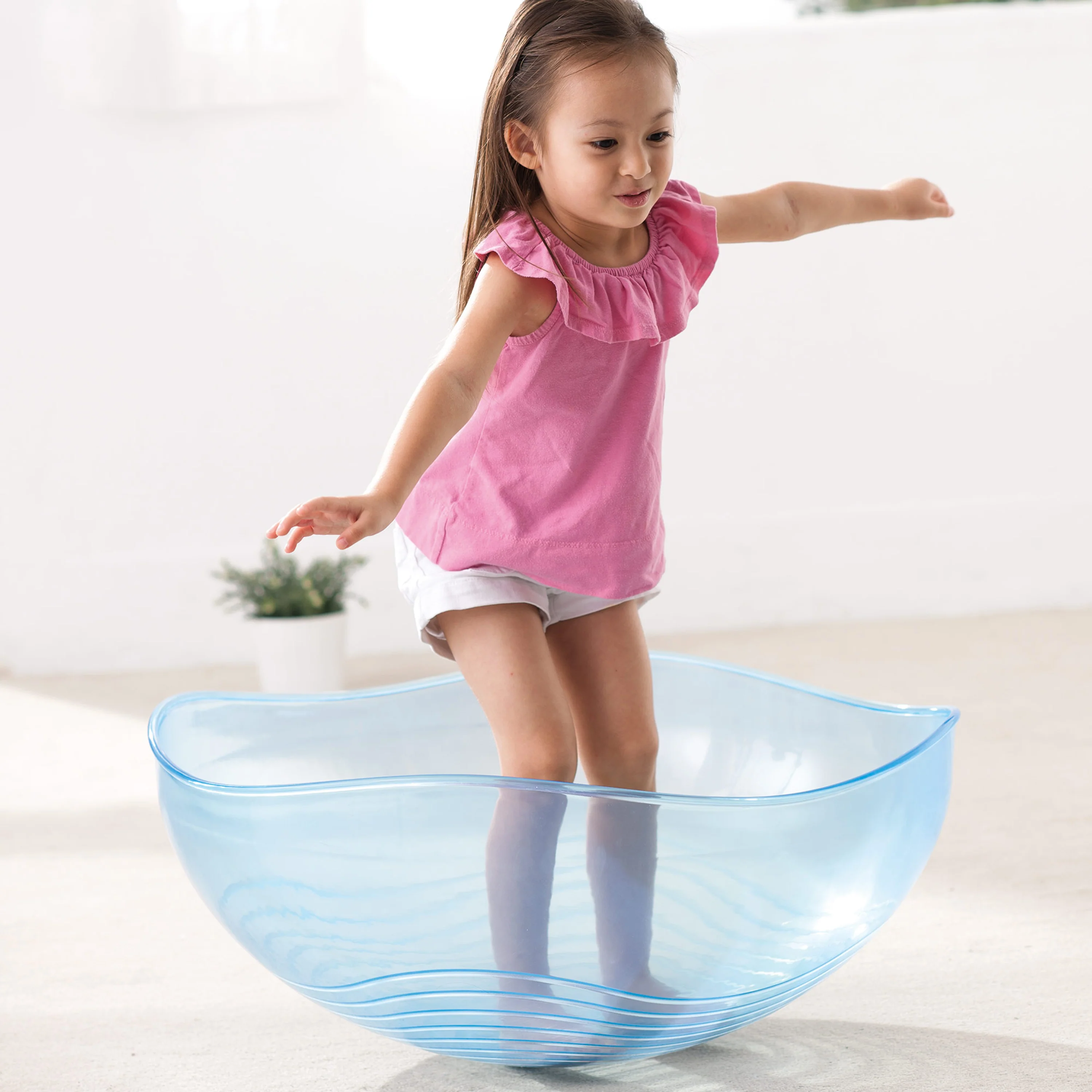 Rocking Balance Bowl | Sensory Movement & Balance Bowl with Rippled Interior - Image 9
