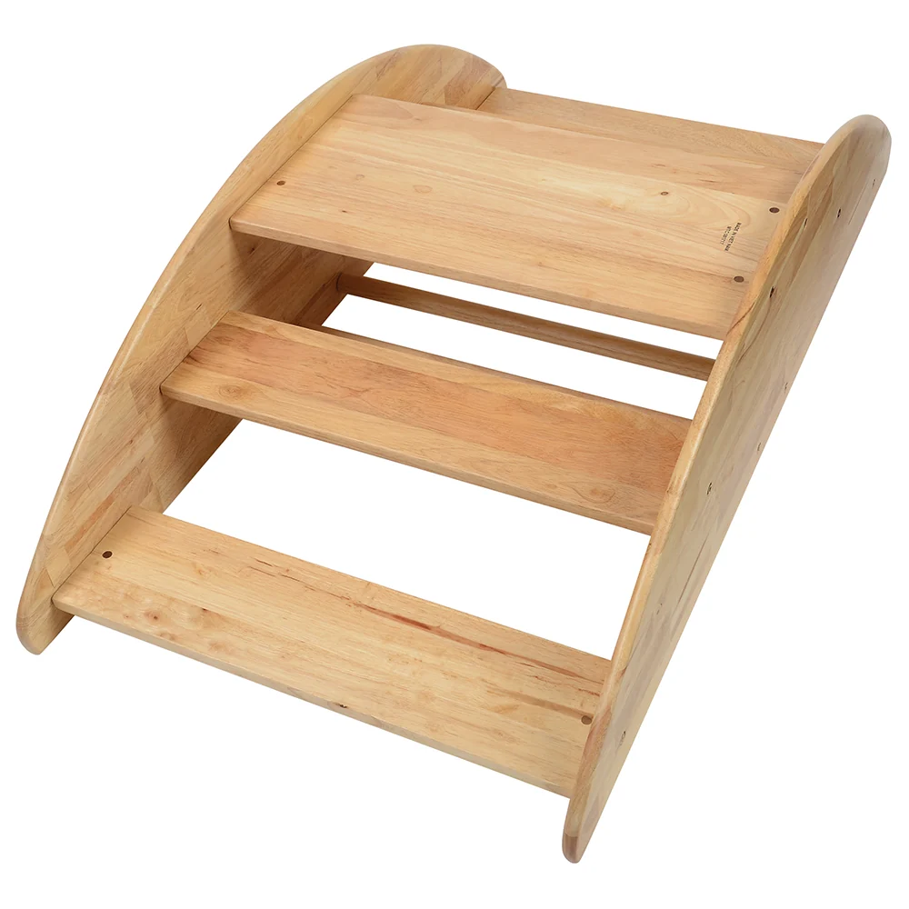 Wooden Rocking Boat & Climbing Steps | Convertible Ride-On Play Structure - Image 8
