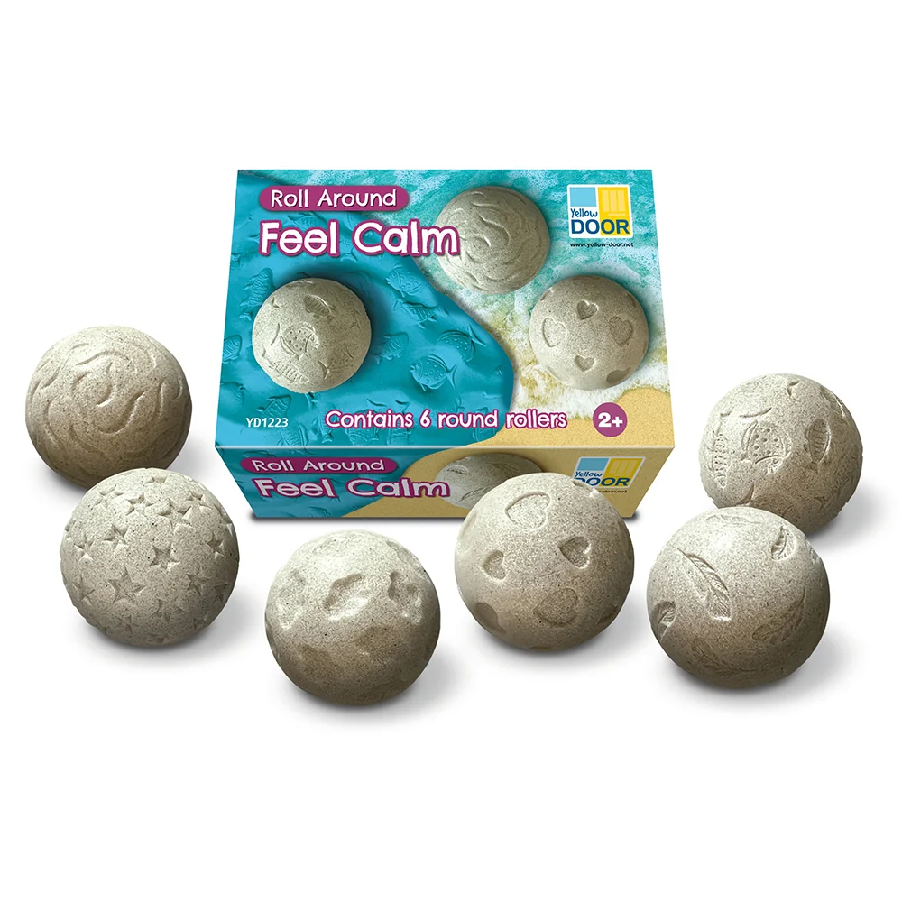 Roll Around-Feel Calm Sensory Rollers | 6-Piece Nature-Inspired Fine Motor Set - Image 4