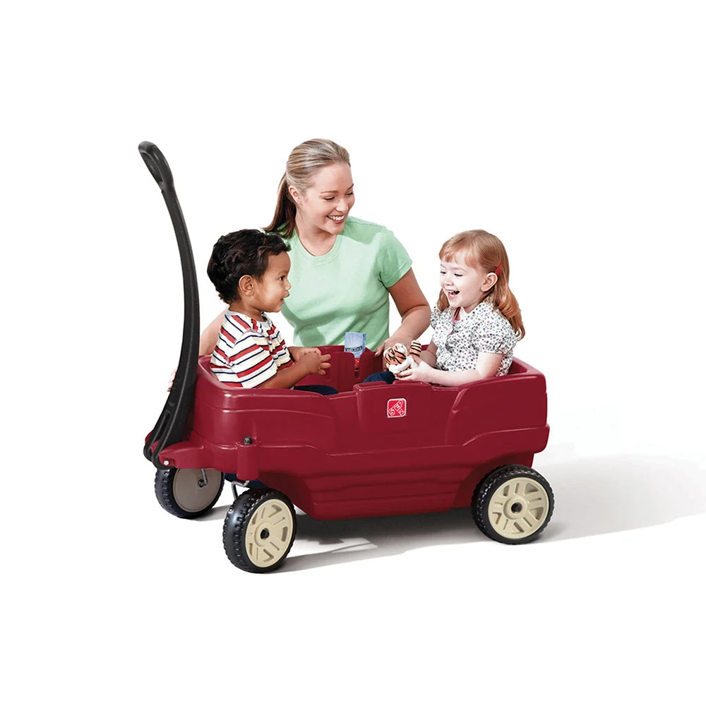 Step2 Rumble Wagon™ | Sturdy 2-Seater Toddler Ride-On Wagon with Safety Seatbelts & Storage - Image 7