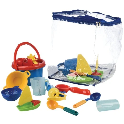 Sand & Water Table Play Set with Funnels, Scoops & Boats - Image 2
