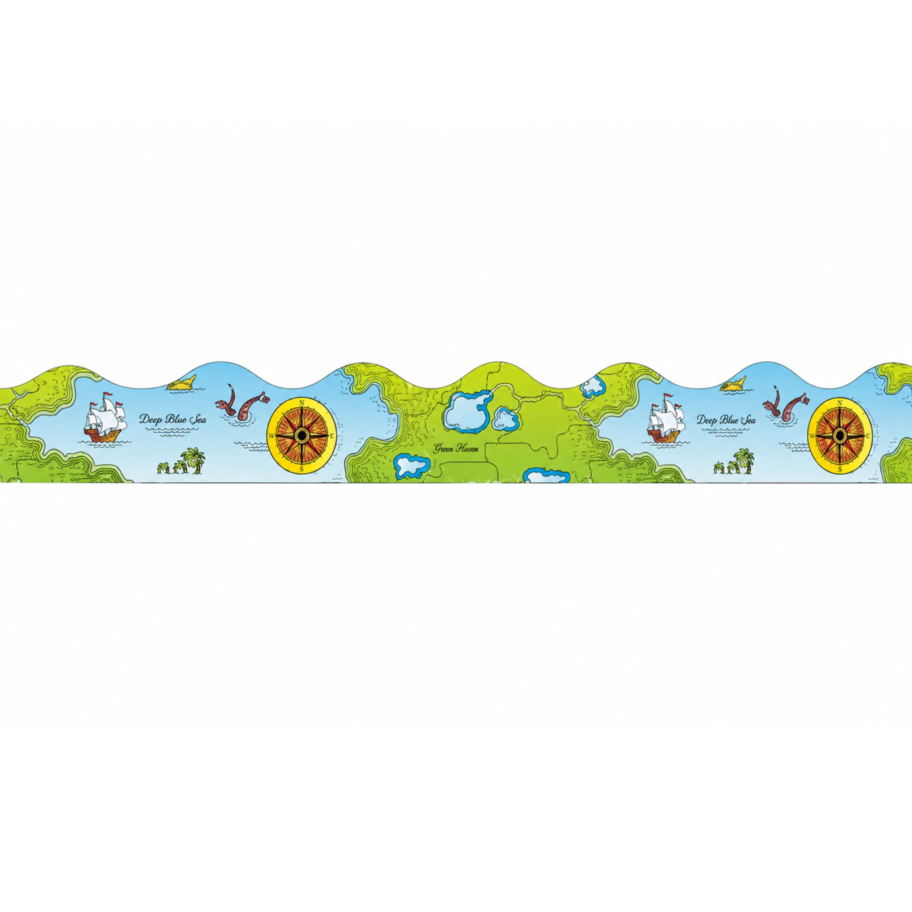 Scholastic Sea Adventure Scalloped Bulletin Board Border Trimmer