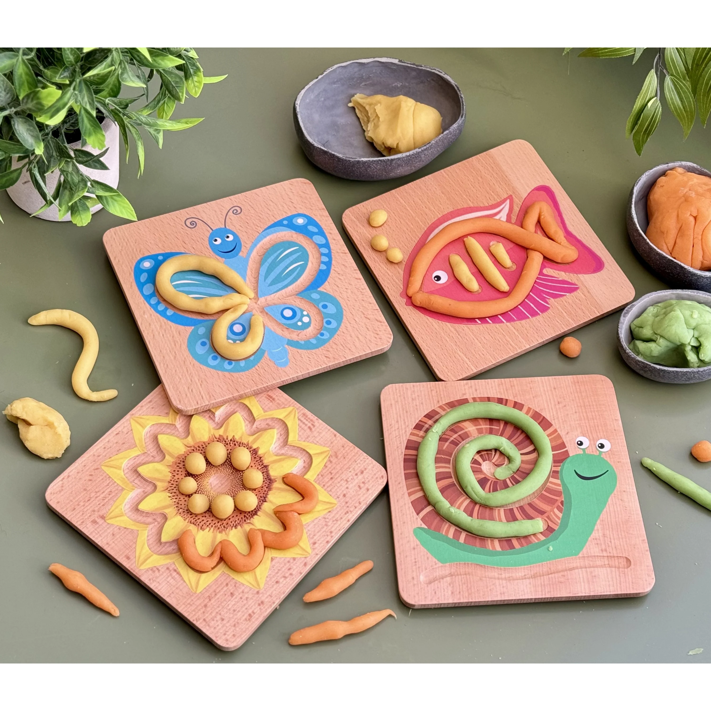 Sensory Calming Trails Tactile Board Set | Nature-Themed Mindfulness & Finger Tracing Sensory Toys