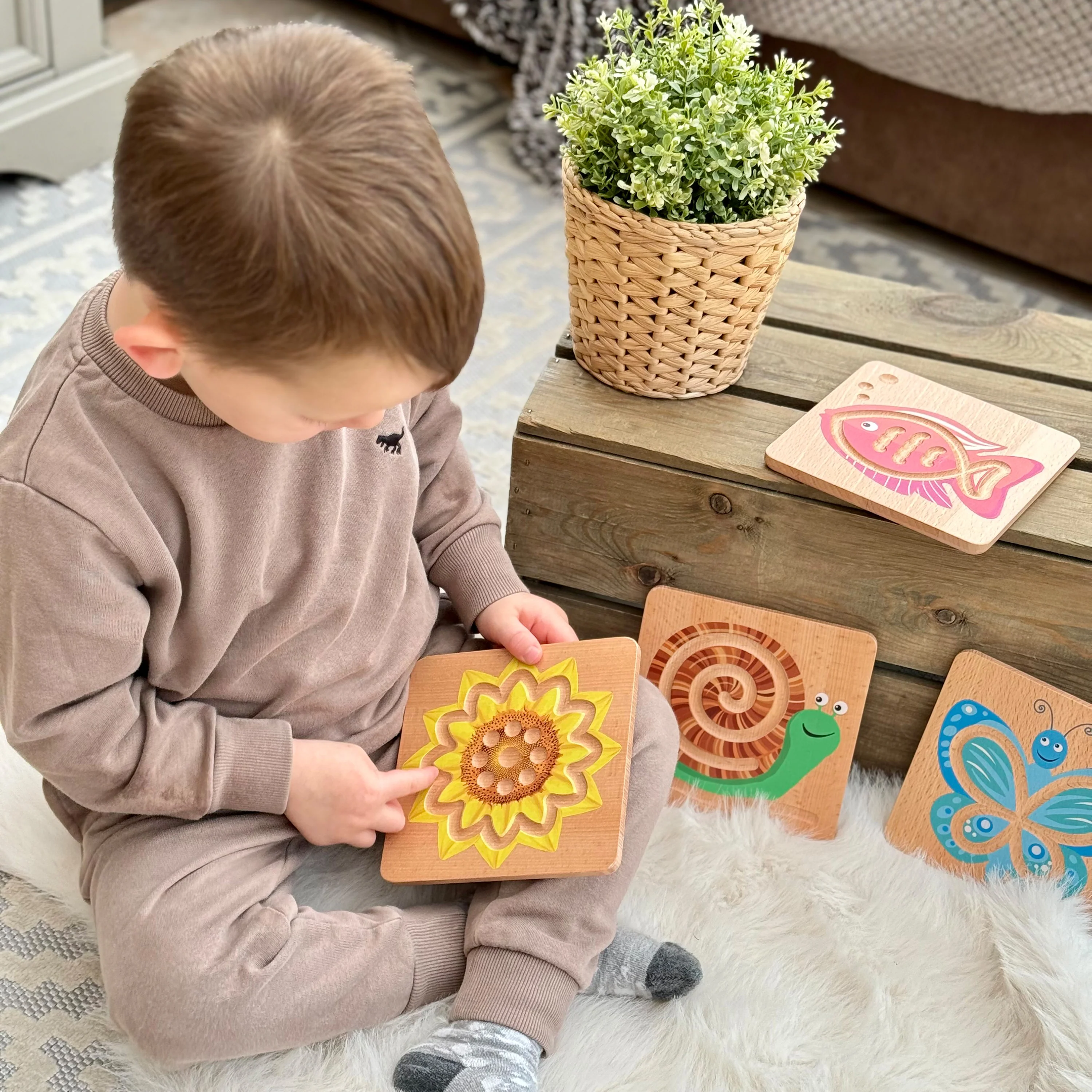 Sensory Calming Trails Tactile Board Set | Nature-Themed Mindfulness & Finger Tracing Sensory Toys - Image 6