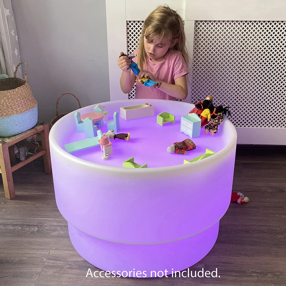 Color-Changing Discovery Table | LED Light-Up Preschool Sensory Activity Table - Image 3