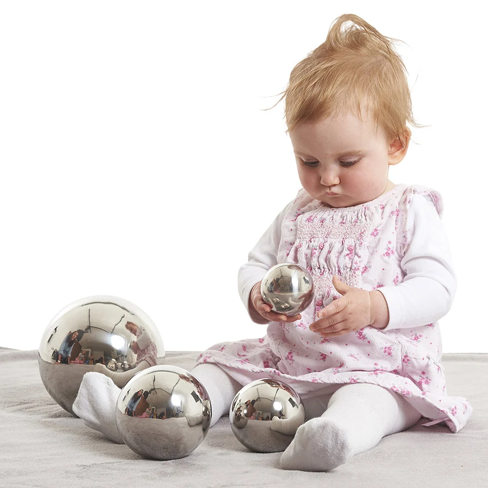 Sensory Reflective Mirror Balls Set | Stainless Steel, Fun & Engaging Play for All Ages - Image 8