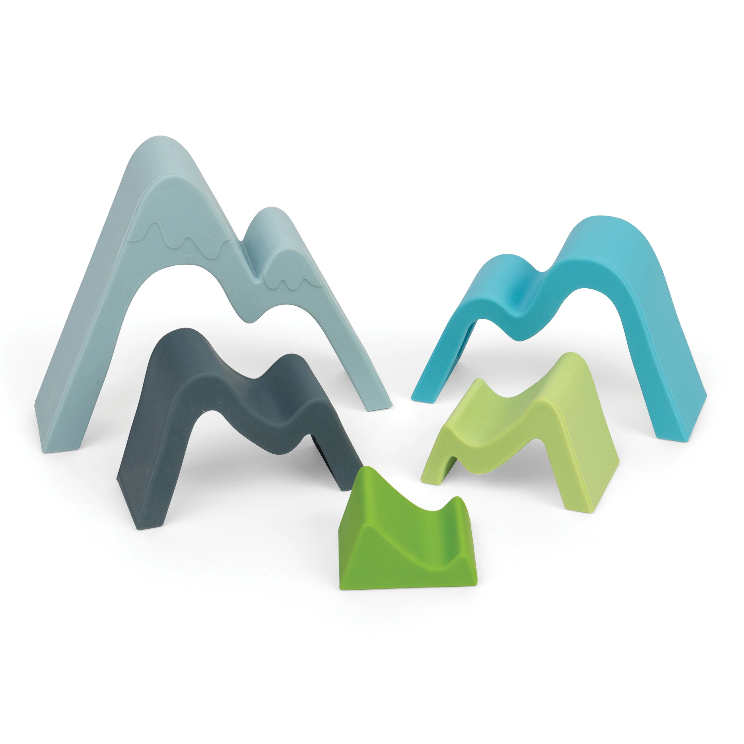 Sensory Stack and Discover Set | 3 Piece Toddler Learning Toy with Shape Sorter Blocks, Soft Stacking Mountains & Sensory Cubes - Image 6
