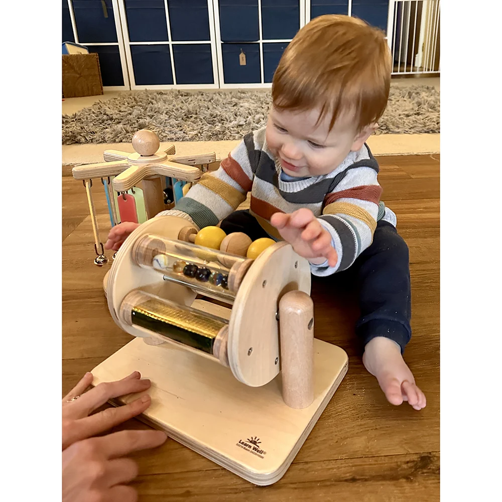 Sight & Sound Sensory Drum | Eco-Friendly Spin & Discover Activity Toy - Image 5