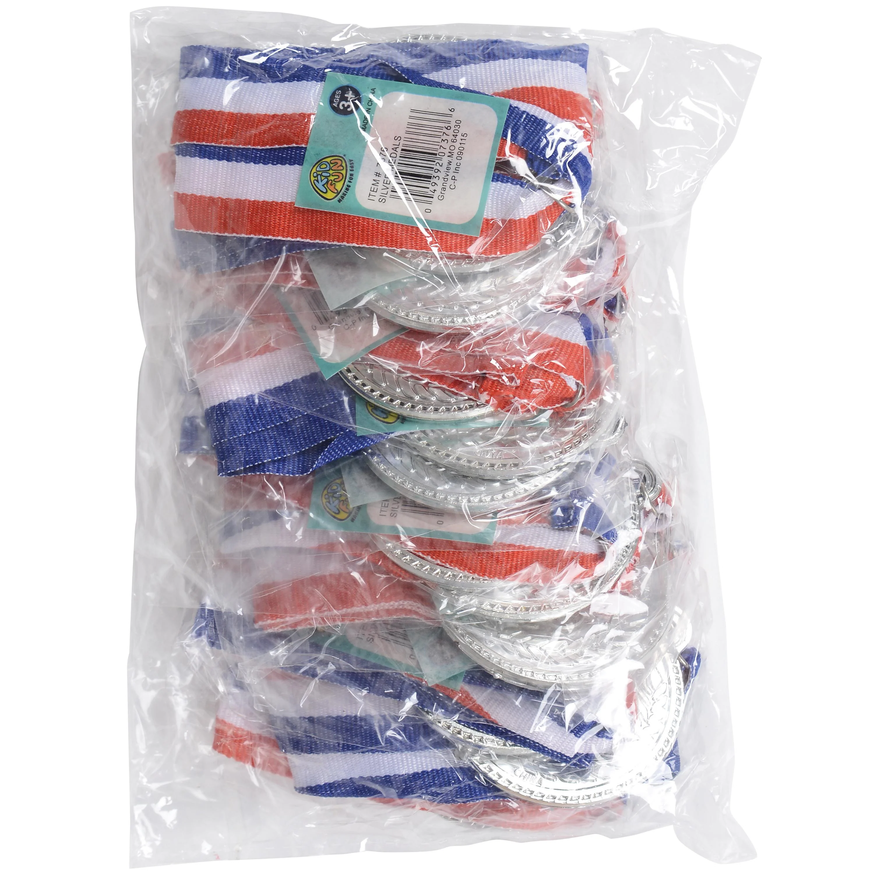 Silver Achievement Medal for Kids – Encouragement Award with Ribbon - Image 3