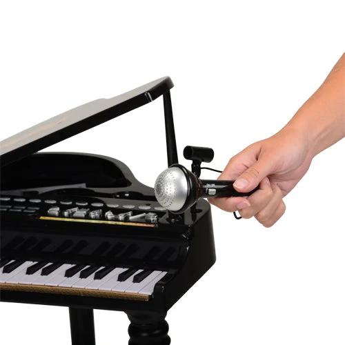37-Key Kids’ Electronic Grand Piano with Microphone & Stool – Interactive Music Learning Keyboard for Ages 3+ - Image 5