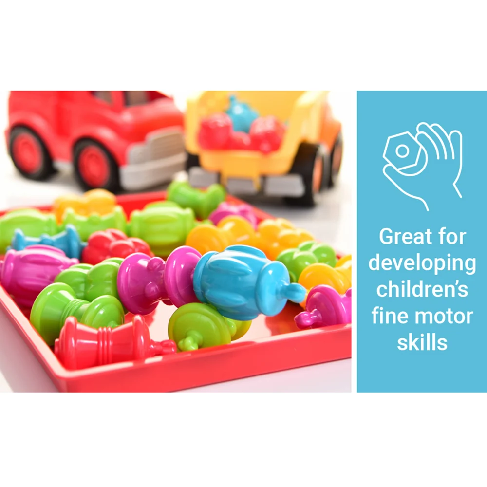 24-Piece Snap Bead Set | Easy Snap & Sort Toy for Toddlers - Image 16