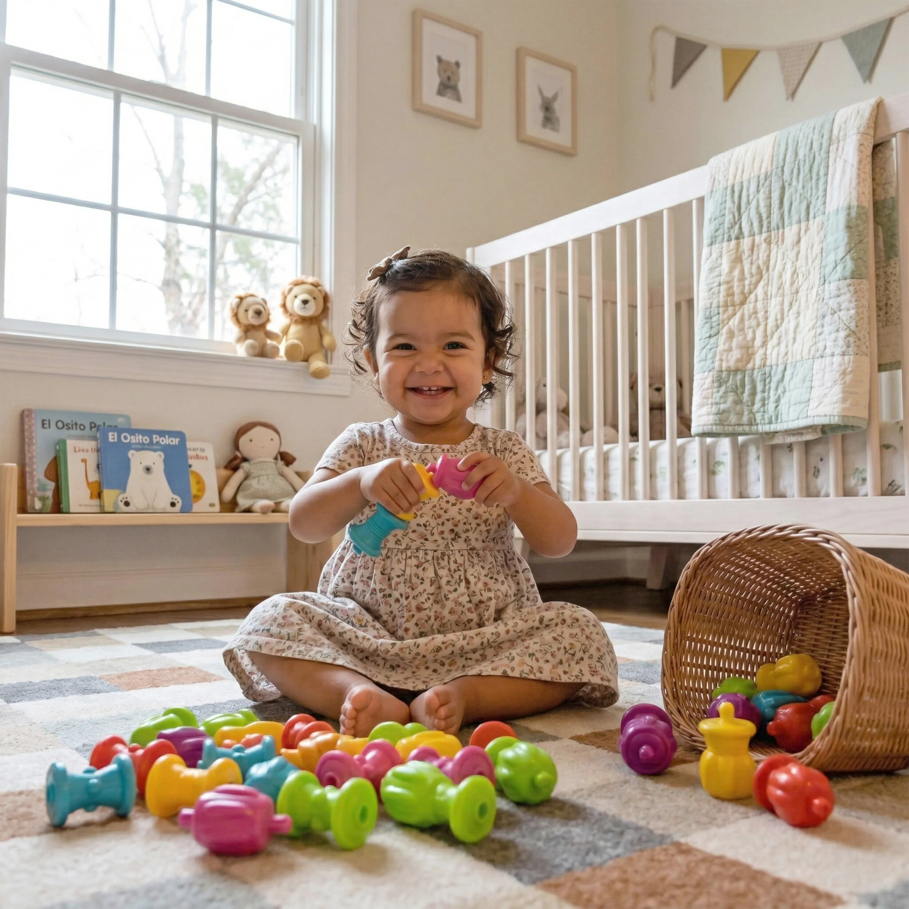 24-Piece Snap Bead Set | Easy Snap & Sort Toy for Toddlers - Image 2