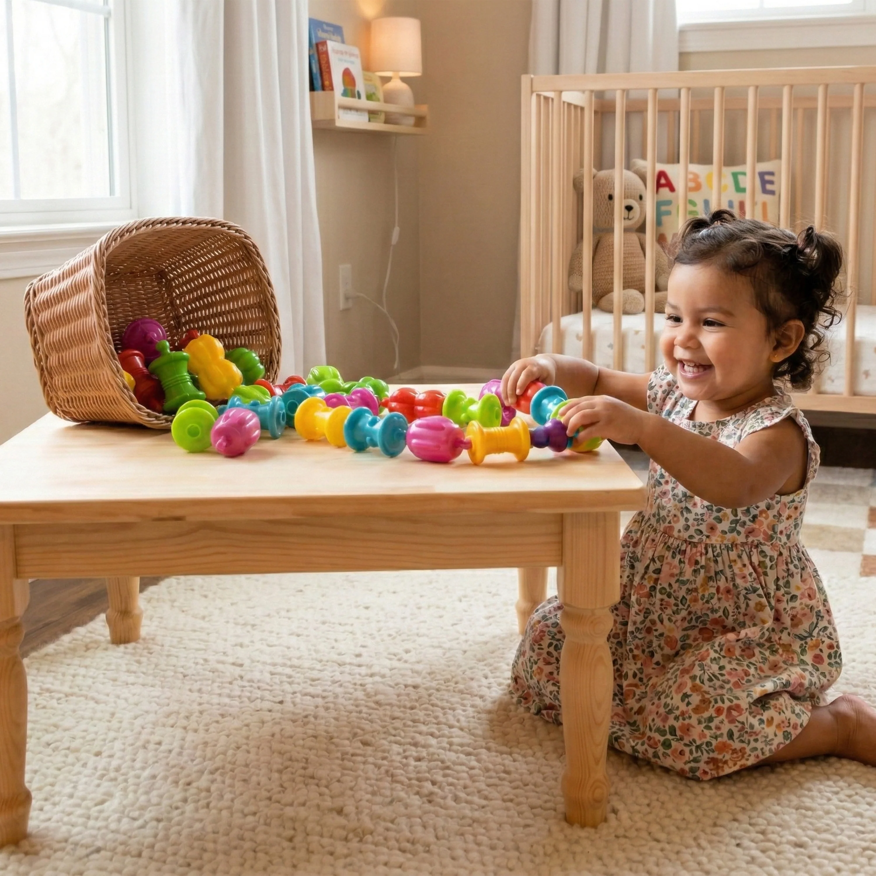 24-Piece Snap Bead Set | Easy Snap & Sort Toy for Toddlers - Image 6