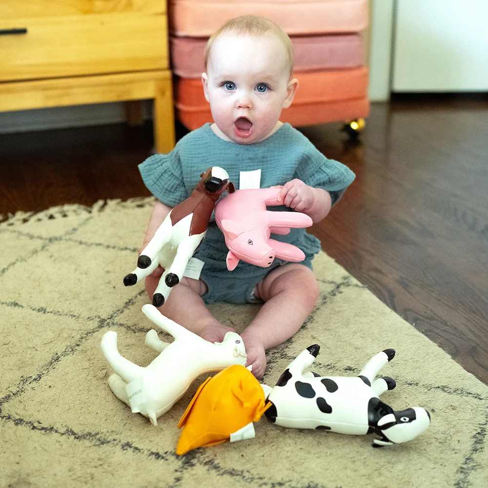 Soft Vinyl Farm Animal 5-Piece Set | Durable, Wipe-Clean Pretend Play Toys - Image 13