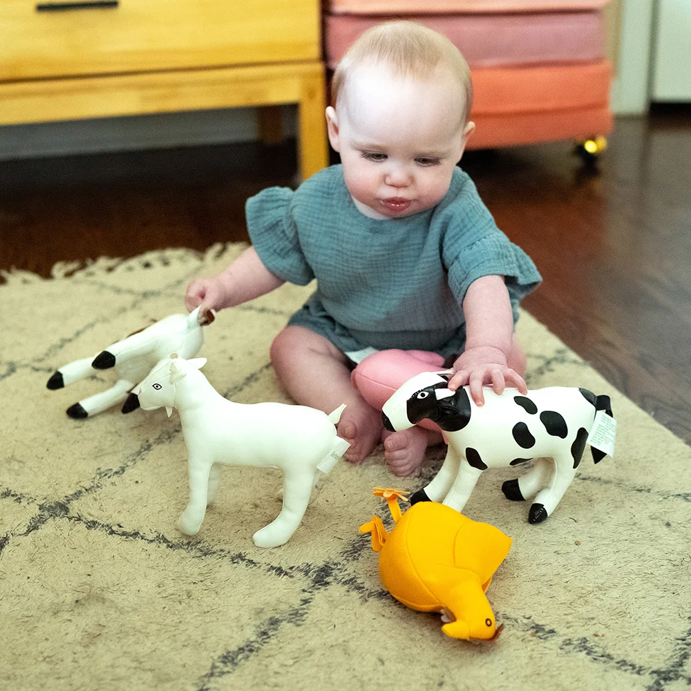 Soft Vinyl Farm Animal 5-Piece Set | Durable, Wipe-Clean Pretend Play Toys - Image 14