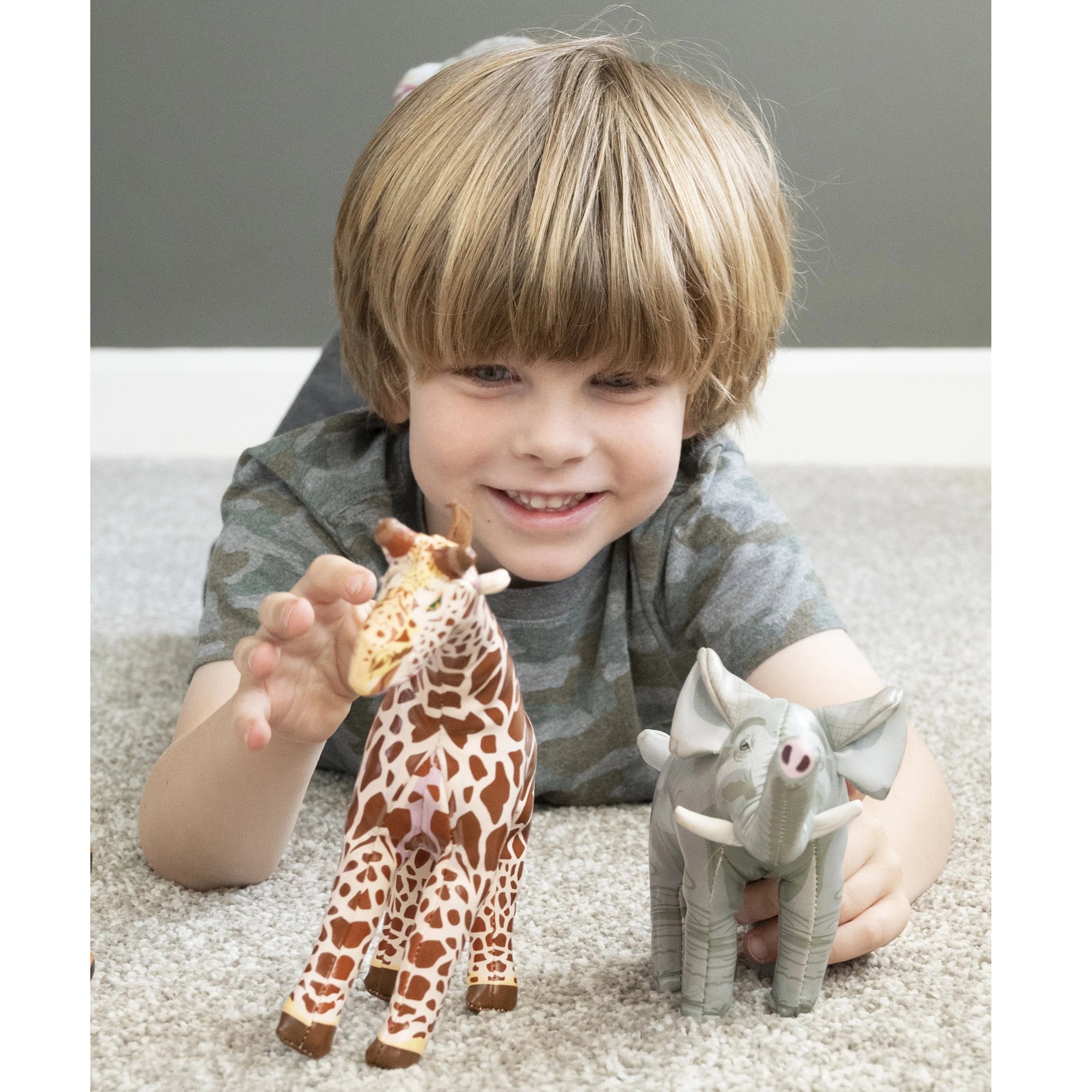 Soft Jungle Animals Set | 6-Piece Vinyl Safari Figures | All Ages - Image 3