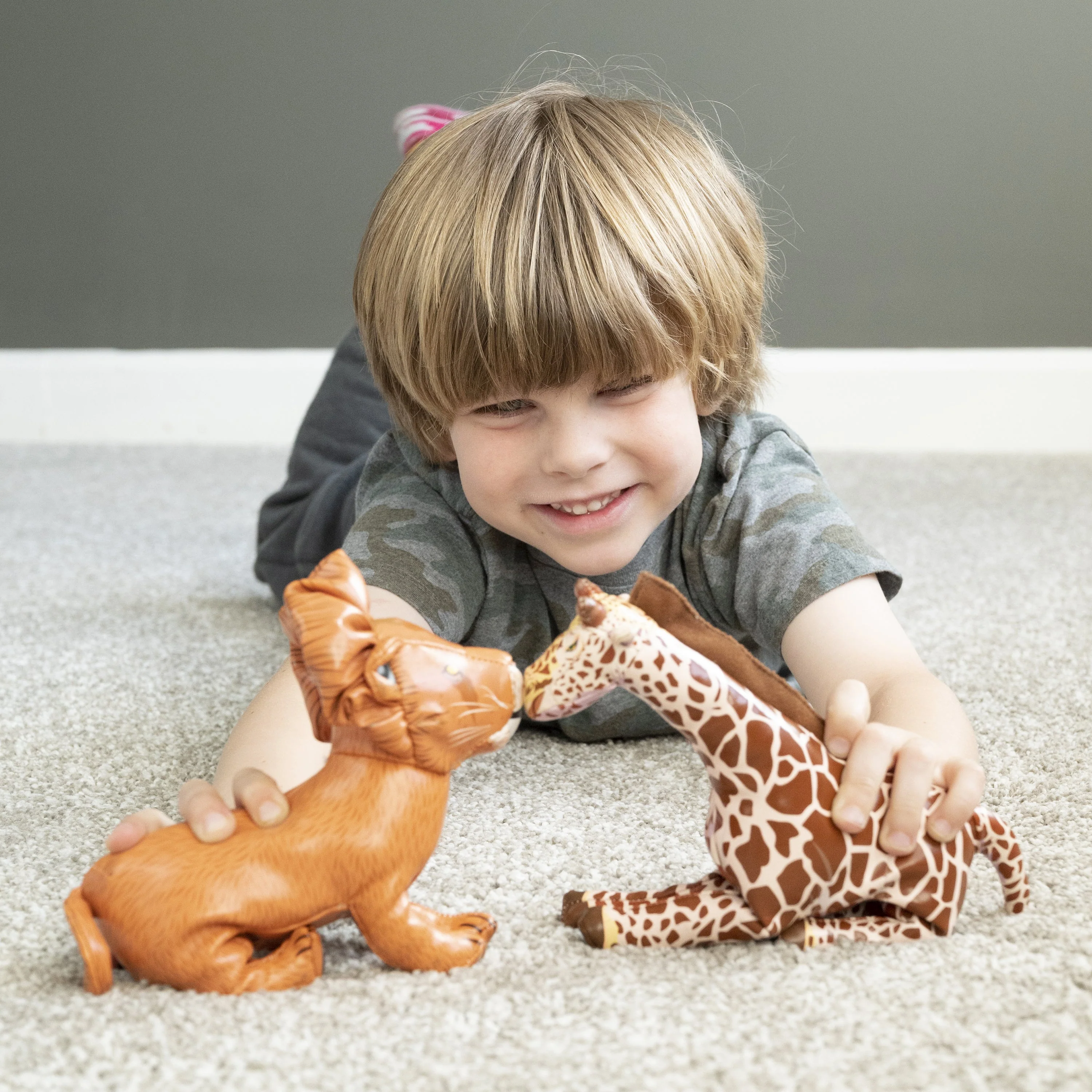 Soft Jungle Animals Set | 6-Piece Vinyl Safari Figures | All Ages - Image 4