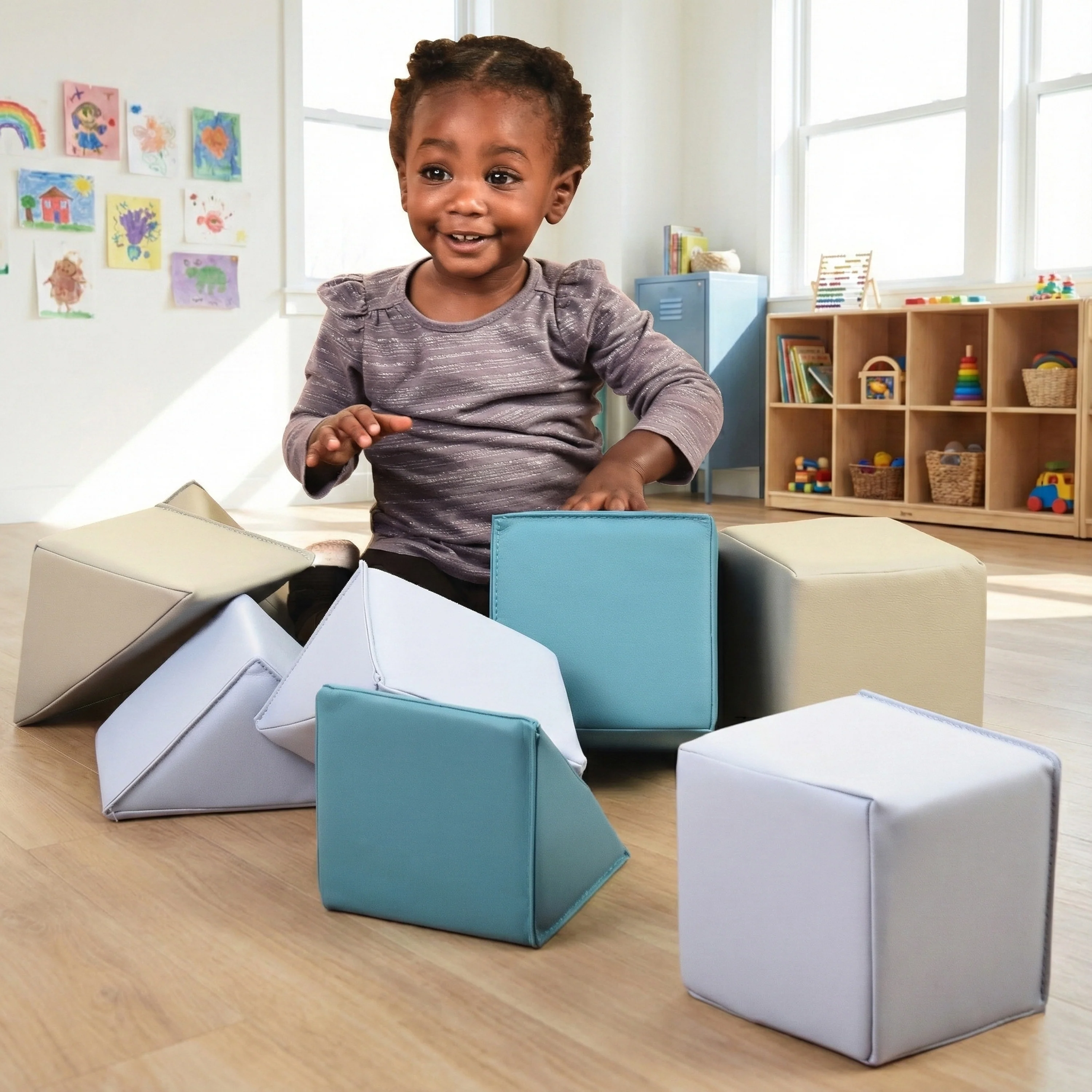 Soft Play Block Set | 12-Piece Colorful Stacking & Sorting Toy - Image 2
