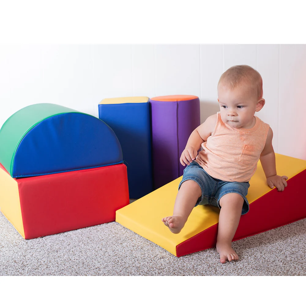 5 Piece Lightweight Vinyl Soft Play Forms | Toddler Cushioned Climbing & Crawling Shapes - Image 6