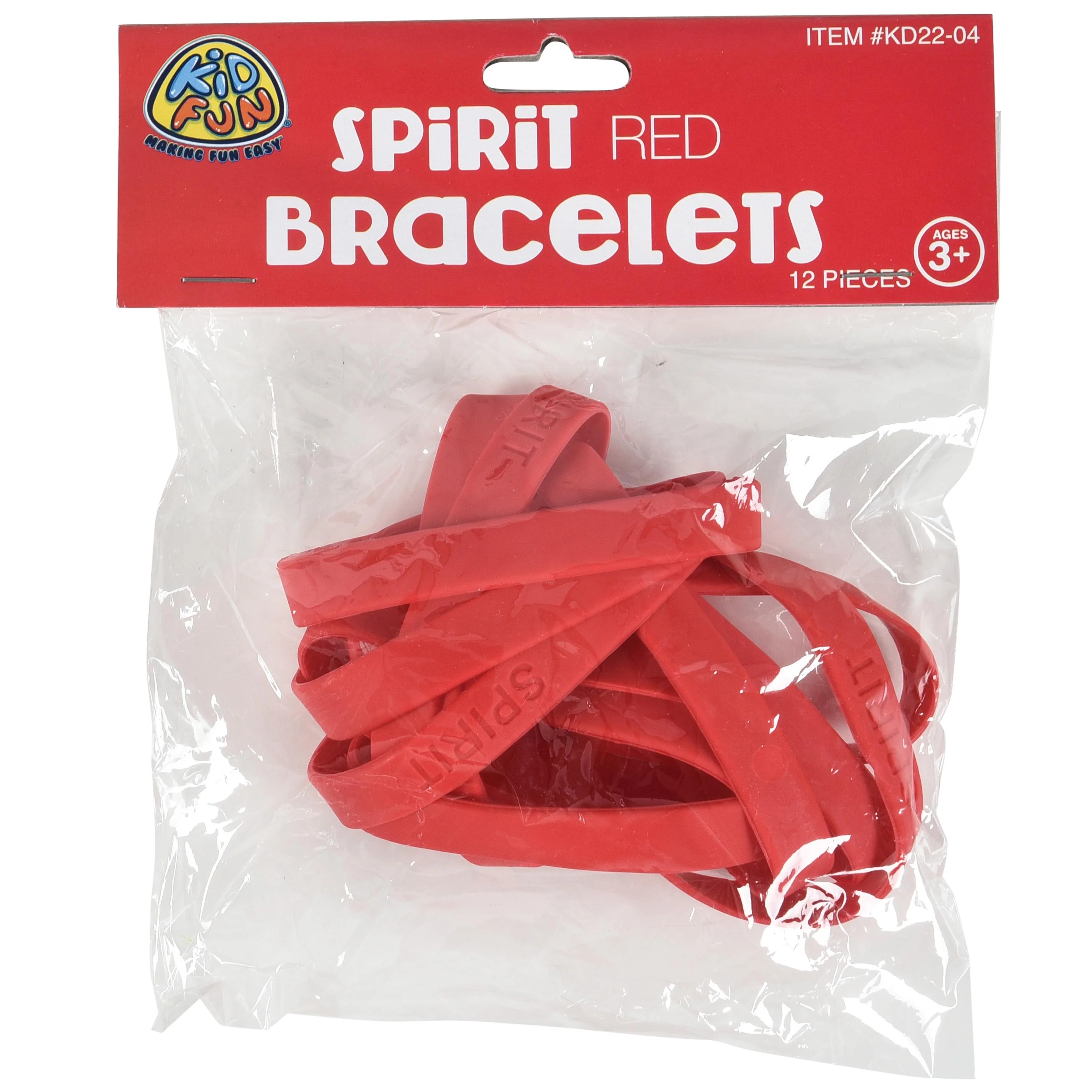 Soft Sensory SPIRIT Bracelets – Red - Set of 12 - Image 3