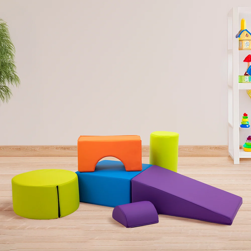 Playtime and Climb Set | 6-Piece Foam Toddler Climber with Slide, Ramp & Seat - Image 2